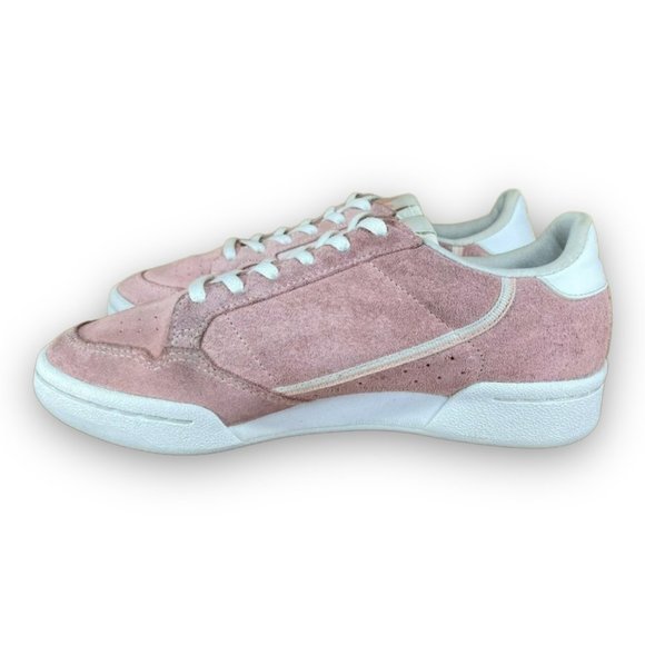 adidas Originals Continental 80 Sneakers EE6423 Suede Pink White Youth 4 Women 5 - Picture 4 of 9